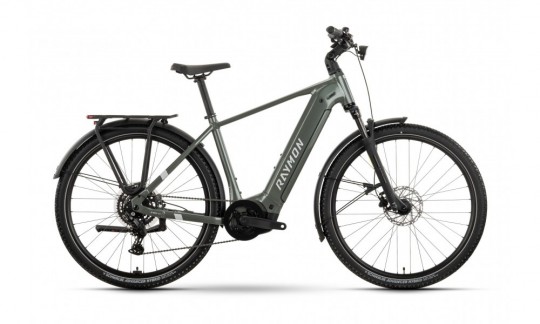rower trekkingowy elektryczny r raymon tahona comp diamond ciemnozielony