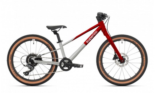 rower dzieciecy superior team 20 026 szaro czerwony
