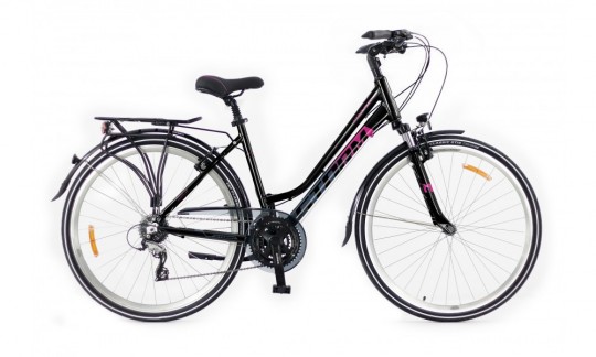 rower trekkingowy storm marathon 5 0 lady ltd czarno fioletowy