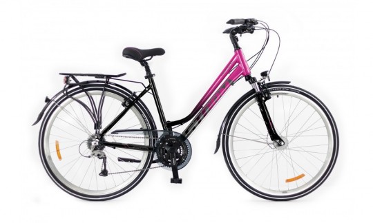 rower trekkingowy storm marathon 6 0 lady ltd fuksja czarny