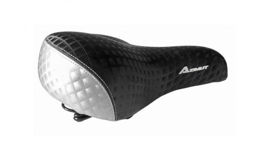 siodlo azimut city nice fat 260x230mm czarno szare
