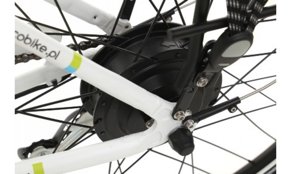 Rower miejski elektryczny Ecobike city white L 2017