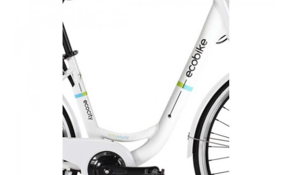 Rower miejski elektryczny Ecobike city white L 2017