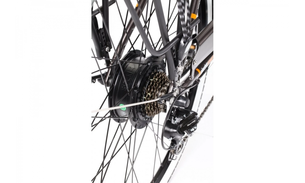Rower miejski elektryczny Ecobike City grey L 28 350W 2017