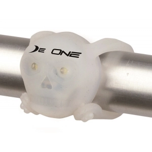Lampa przód De-One czaszka silicon biała HL-DE043 1