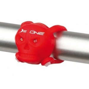 Lampa tył De-One czaszka silicon czerwona HL-DE044 1