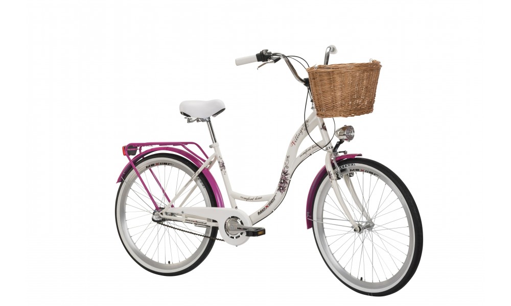 Rower miejski Mexller 26" Village Nexus 3 biało-różowy 2017