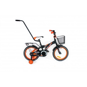 Rower dziecięcy Mexller Bmx 16 czarny-pomarańczowy