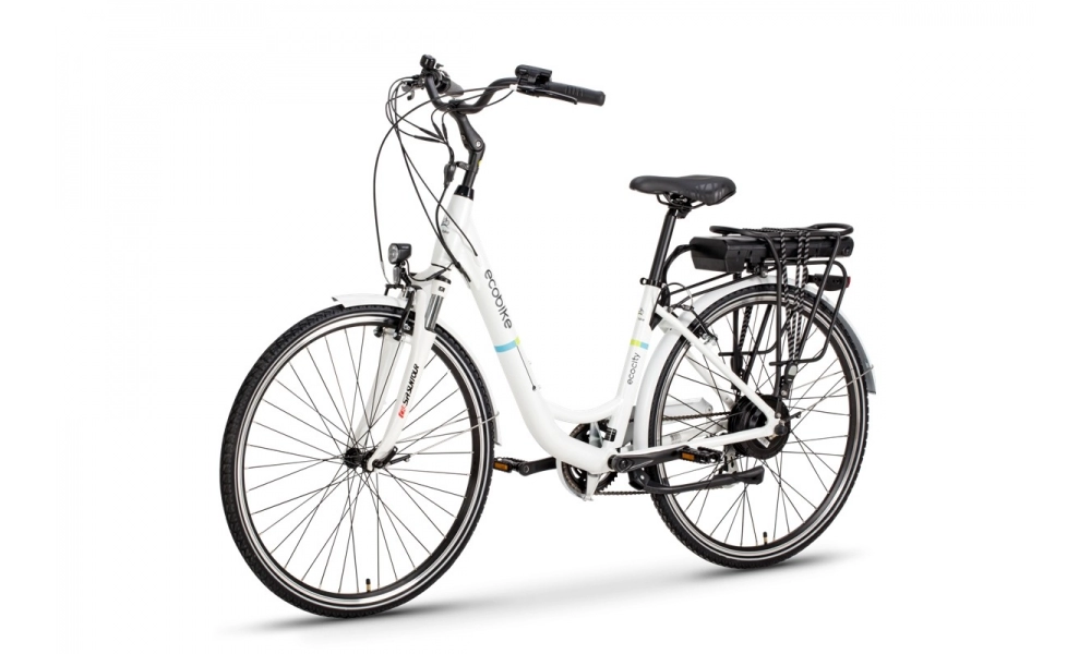 Rower miejski elektryczny Ecobike city l white 28 250W 
