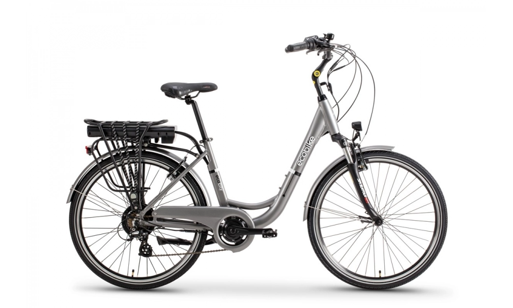 Rower miejski elektryczny Ecobike city l grey 26 350W 