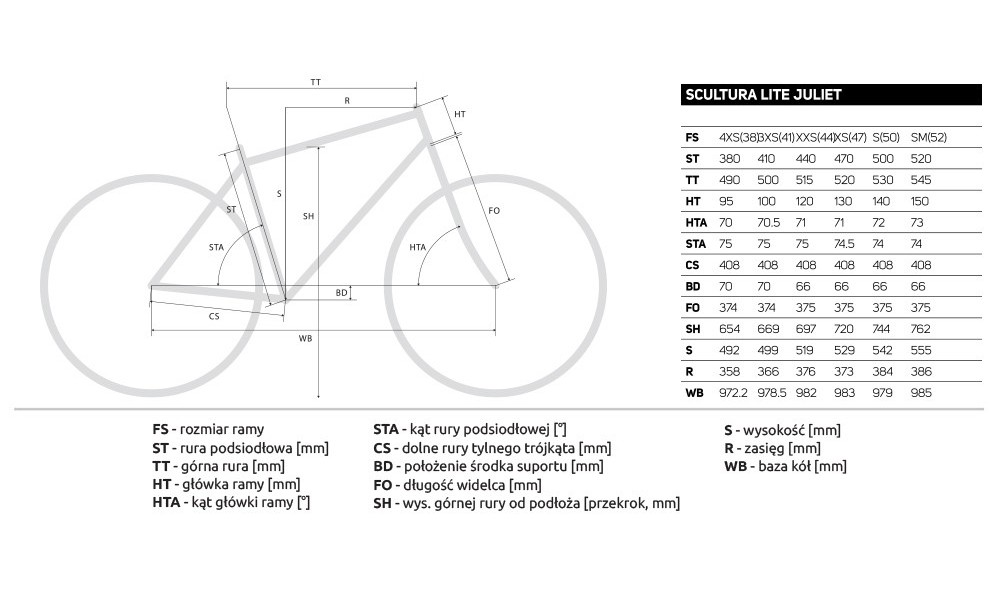 Rower szosowy Merida Scultura 400 Juliet 2019