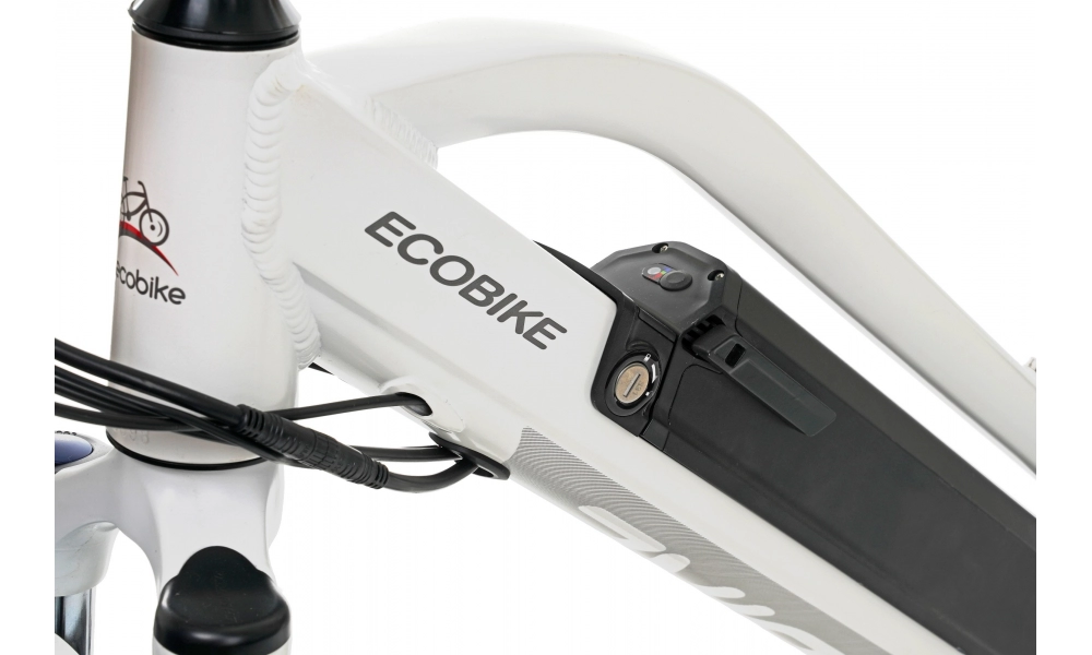Rower crossowy elektryczny Ecobike S-Cross L white 2019-bateria 10,4 LG