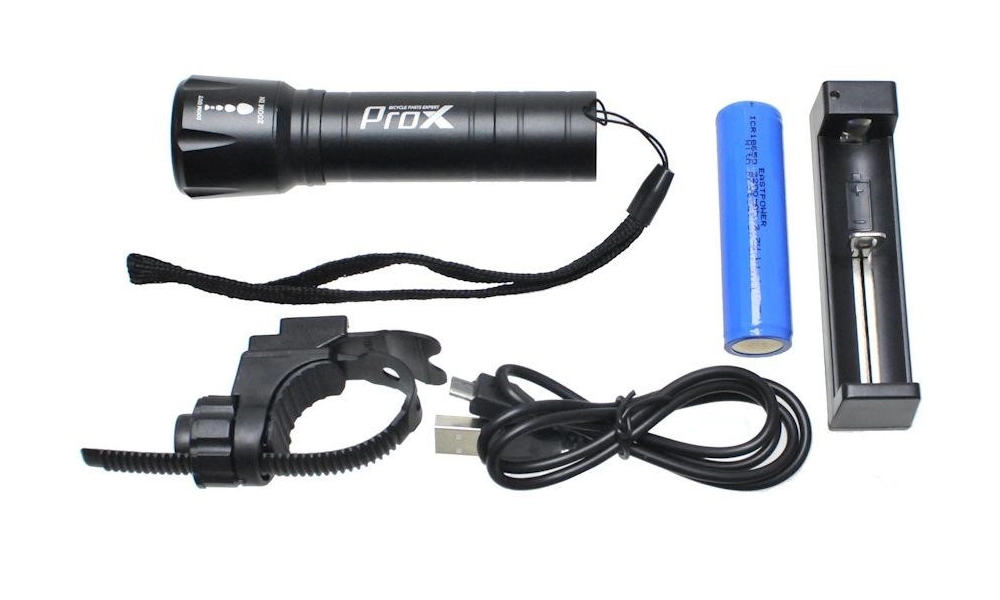 Lampa przód Prox Torch AKU USB 500lm 2200mAH