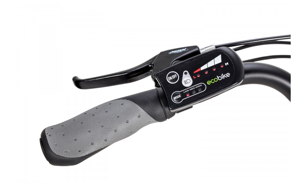Rower miejski elektryczny Ecobike City L grey 28 250W 2019-bateria-7,5AH