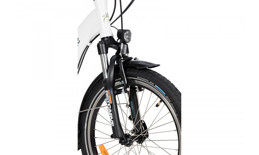 Rower składany elektryczny Ecobike Even White 2019-bateria 10,4AH LG