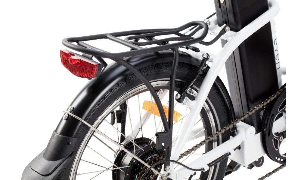 Rower składany elektryczny Ecobike Even White 2019-bateria 10,4AH LG