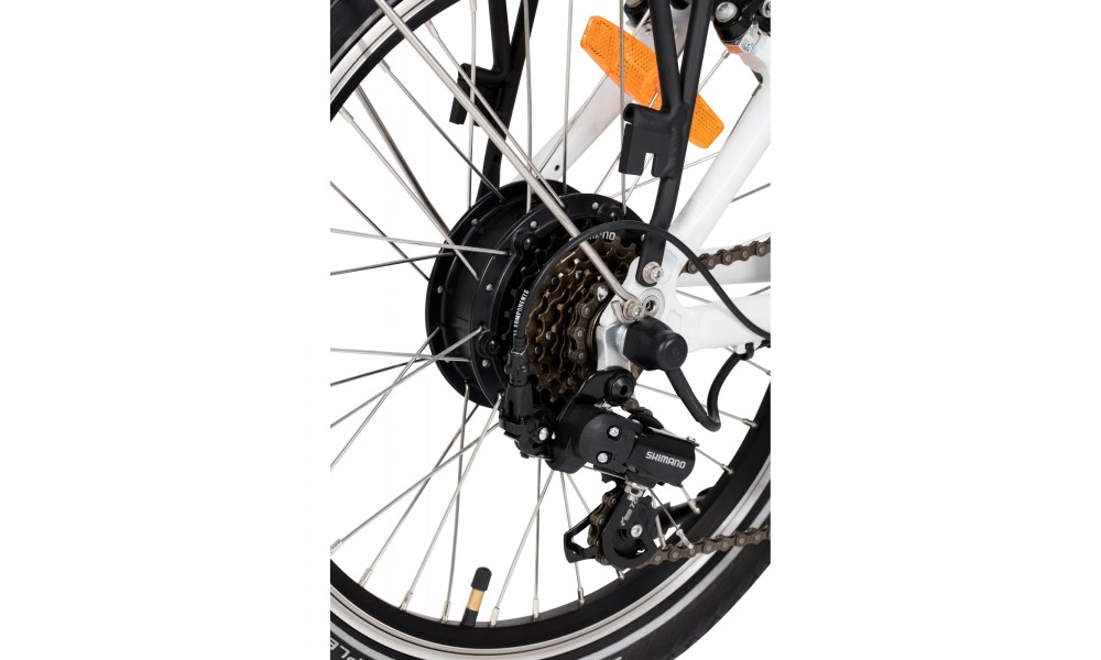 Rower składany elektryczny Ecobike Even White 2019-bateria 10,4AH LG