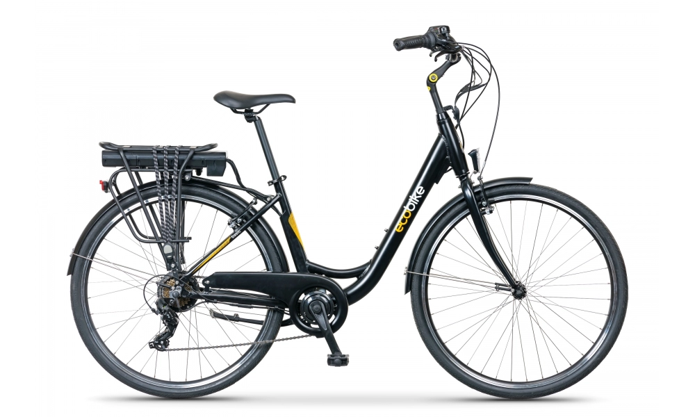 Rower miejski elektryczny Ecobike Basic czarny 28 250W 2019-17cali-bateria 13Ah