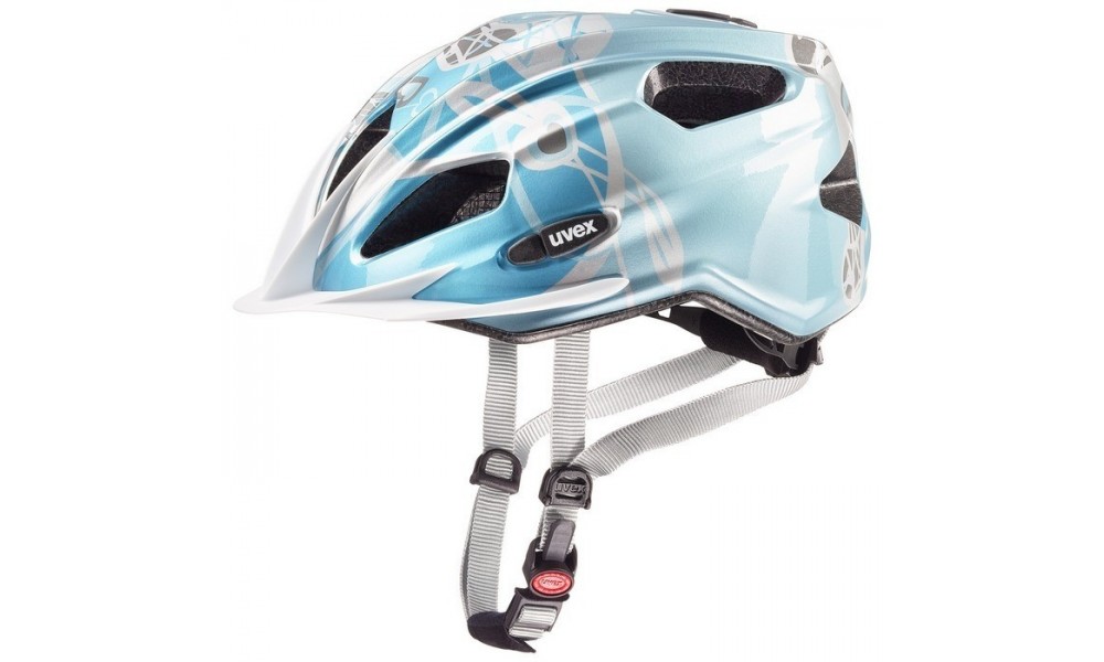 Kask Uvex Quatro junior błękitno-srebrny 50-55