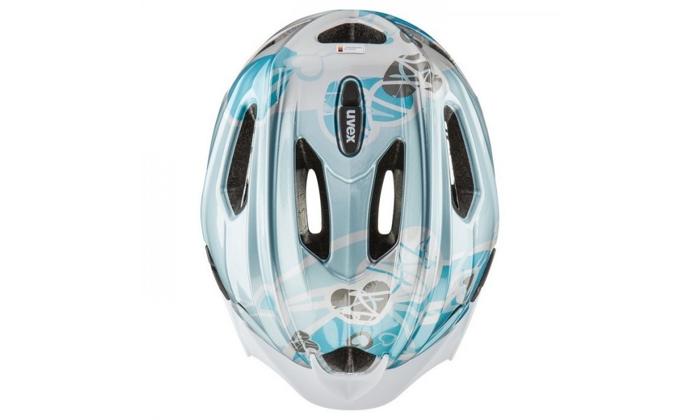 Kask Uvex Quatro junior błękitno-srebrny 50-55