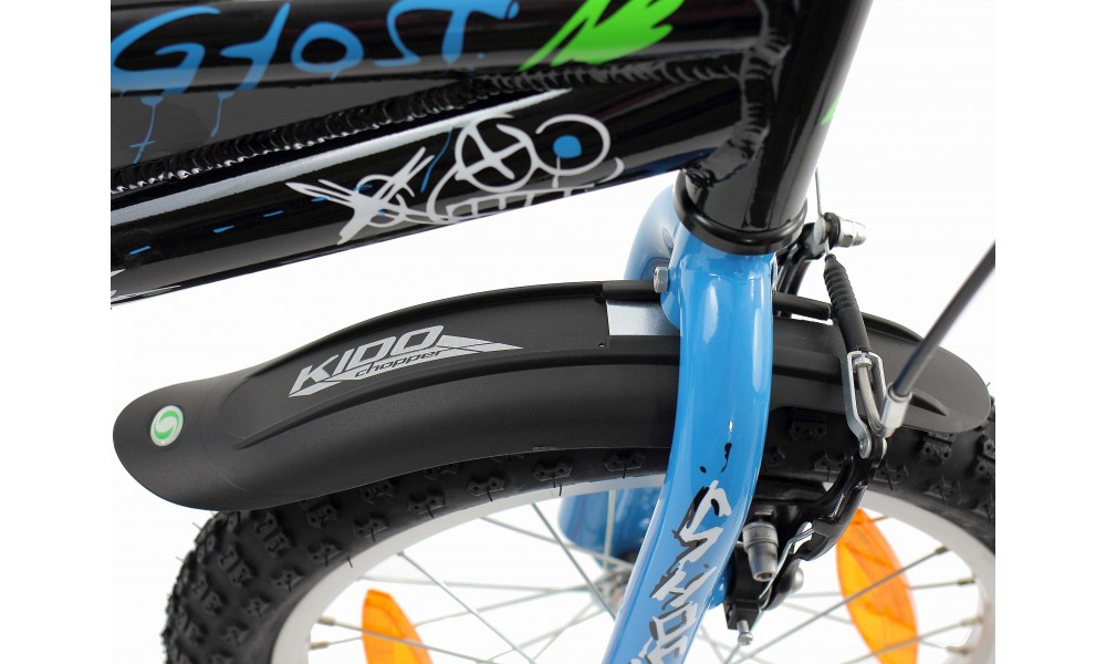 Błotnik Simpla KIDO SDE 16" kpl. czarno-zielony