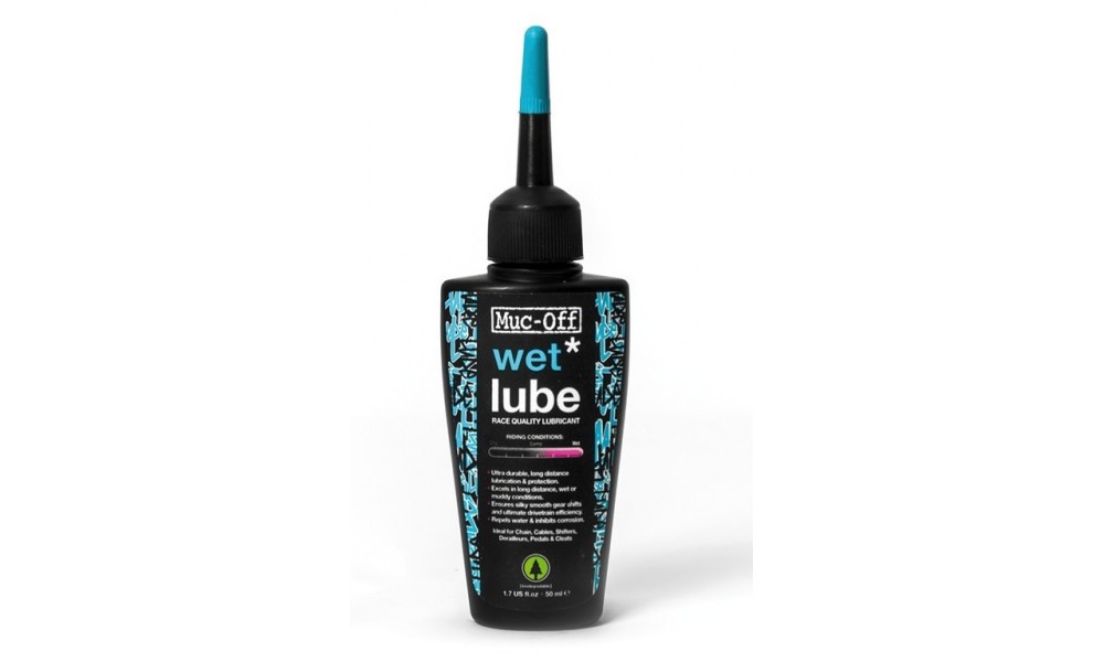 Olej Muc-Off wet lube do łańcucha 50ml-warunki mokre