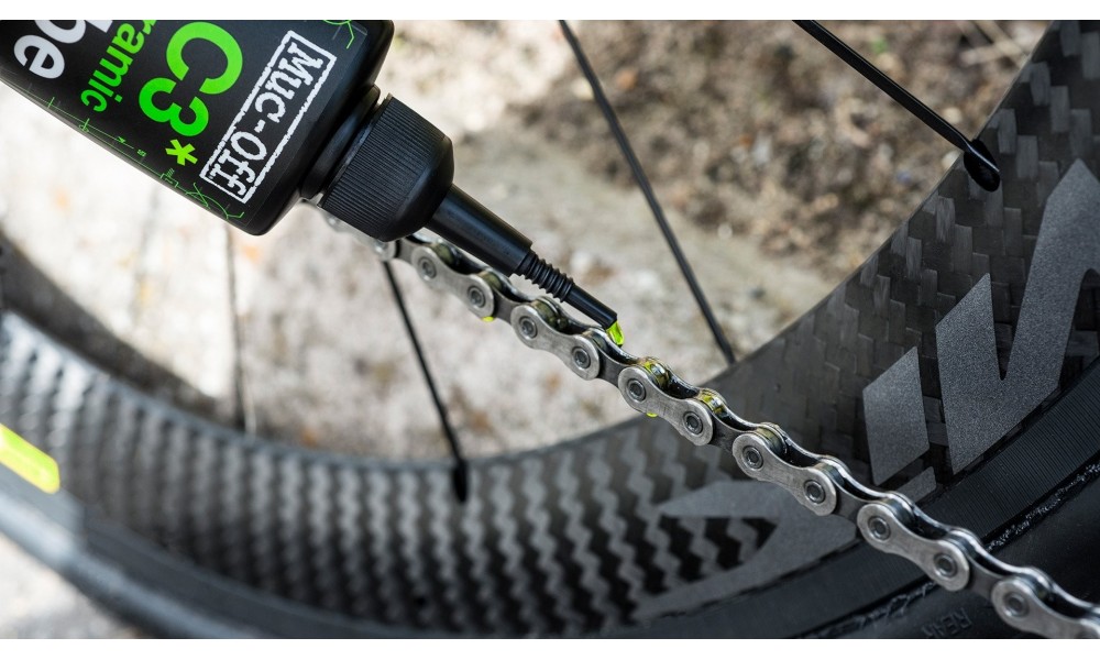 Olej Muc-Off dry ceramic lube do łańcucha 50ml-warunki suche i zmienne -UV