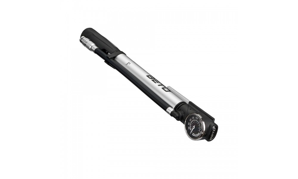 Pompka rowerowa Beto CCO-017AGLN teleskopowa alu z manometrem