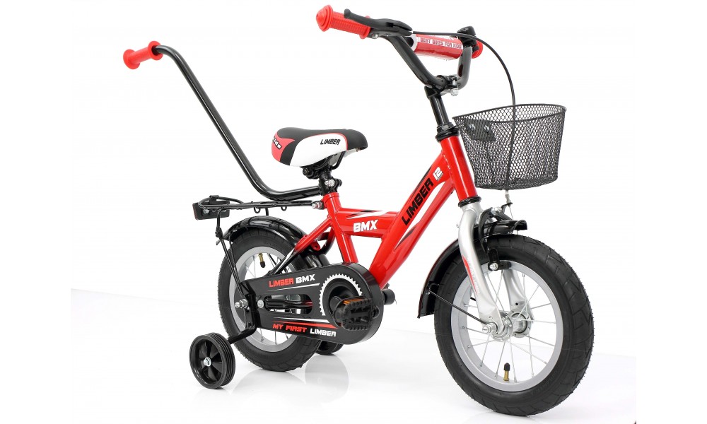 Rower dziecięcy Limber 12 Boy czerwono-biały 2019