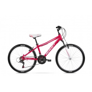 Rower górski Romet Jolene 24 - różowy-biały 1