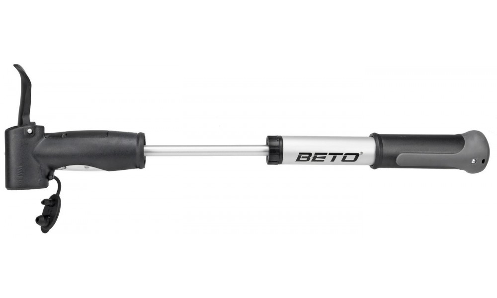 Pompka rowerowa Beto CLD-024NAG alu z manometrem