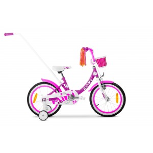 Rower dziecięcy Tabou Mini Alu 18 czerwony-różowy