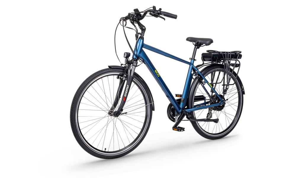 Rower miejski elektryczny Ecobike Traffic Blue Men Pro  16AH - 20cali