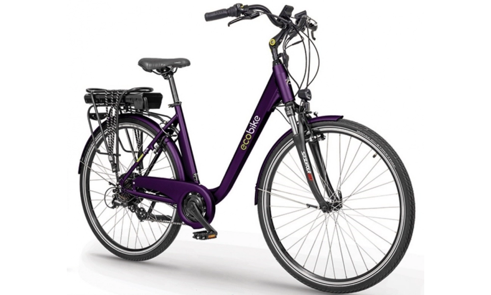 Rower miejski elektryczny Ecobike Traffic Violet Pro  13AH