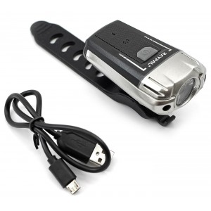 Lampa przód Azimut Krypton 300lm 1xCREE XPG USB 2