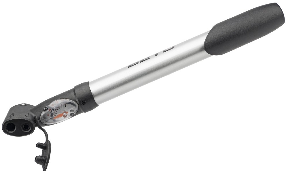 Pompka rowerowa Beto CLD-023G alu z manometrem