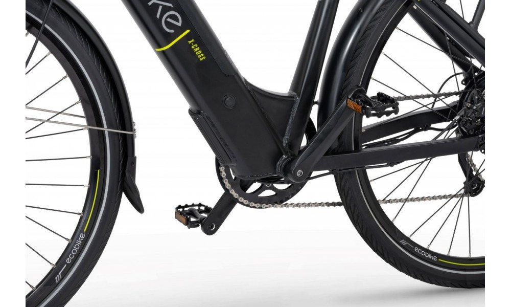 Rower crossowy elektryczny Ecobike X-Cross L black 2021-19cali-bateria 13Ah