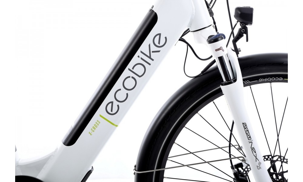 Rower crossowy elektryczny Ecobike X-Cross L white 2021-17cali-bateria 13Ah