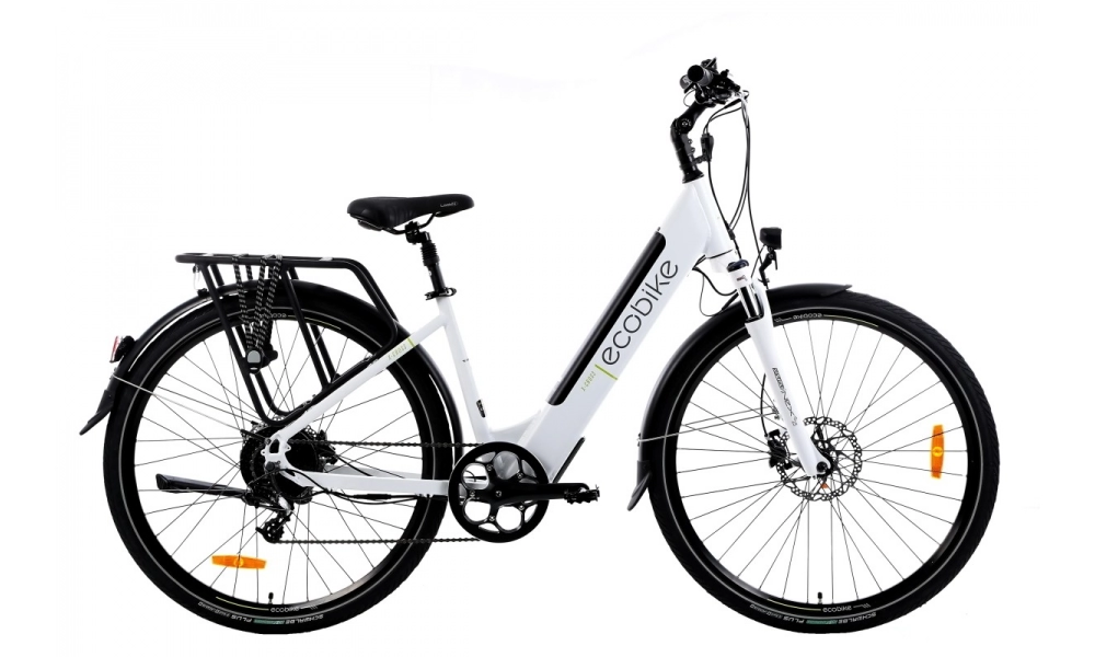 Rower crossowy elektryczny Ecobike X-Cross L white 2021-17cali-bateria 13Ah