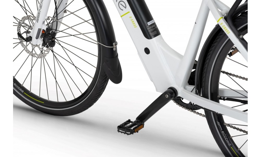 Rower crossowy elektryczny Ecobike X-Cross L white 2021-17cali-bateria 13Ah