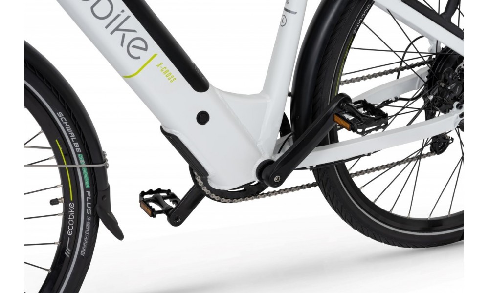 Rower crossowy elektryczny Ecobike X-Cross L white 2021-17cali-bateria 13Ah