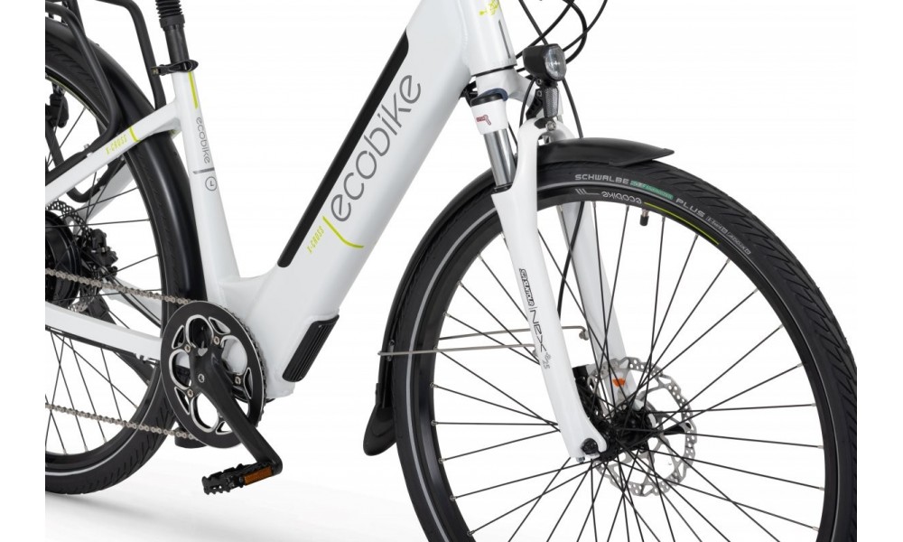 Rower crossowy elektryczny Ecobike X-Cross L white 2021-17cali-bateria 13Ah