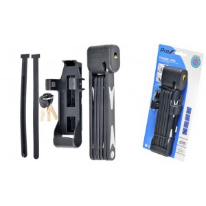 Zamek rowerowy Prox Shield składany 820 mm + uchwyt 2