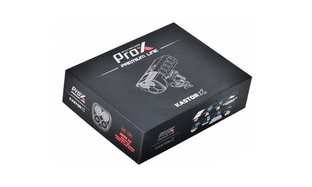 Lampa przód Prox Kastor-X LED 1800lm 6400mAh USB