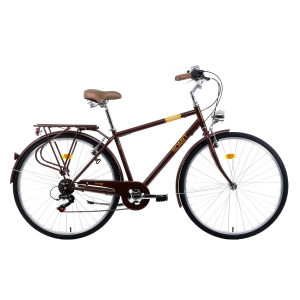 Rower miejski Romet Vintage M brązowy