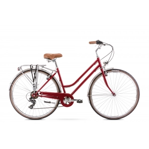 Rower miejski Romet Vintage Eco D 2022 czerwony