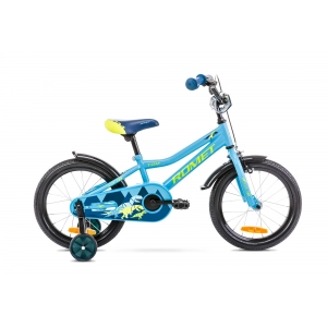 Rower dziecięcy Romet Tom 16 2022 - niebiesko-zielony