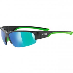 Okulary Uvex Sportstyle 215 - czarno-zielony