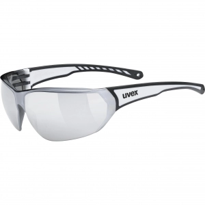 Okulary Uvex Sportstyle 204 + etui czarno-biały