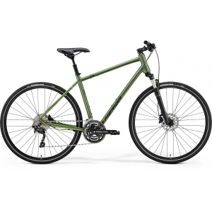Rower crossowy Merida Crossway 300 - zielony-czarny